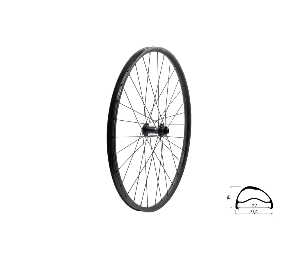 Zapletené kolo přední KLS SEGADOR 27 SL DSC F, 28/29, black