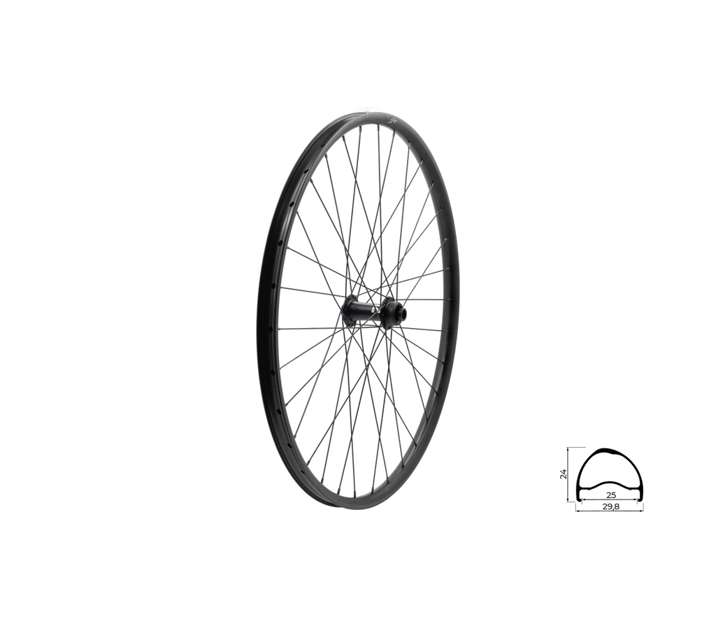 Zapletené kolo přední KLS SEGADOR 25 SL DSC F, 28/29, black