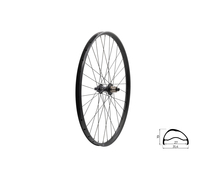 Zapletené kolo zadní KLS SEGADOR 27 SL DSC R, 28/29, black