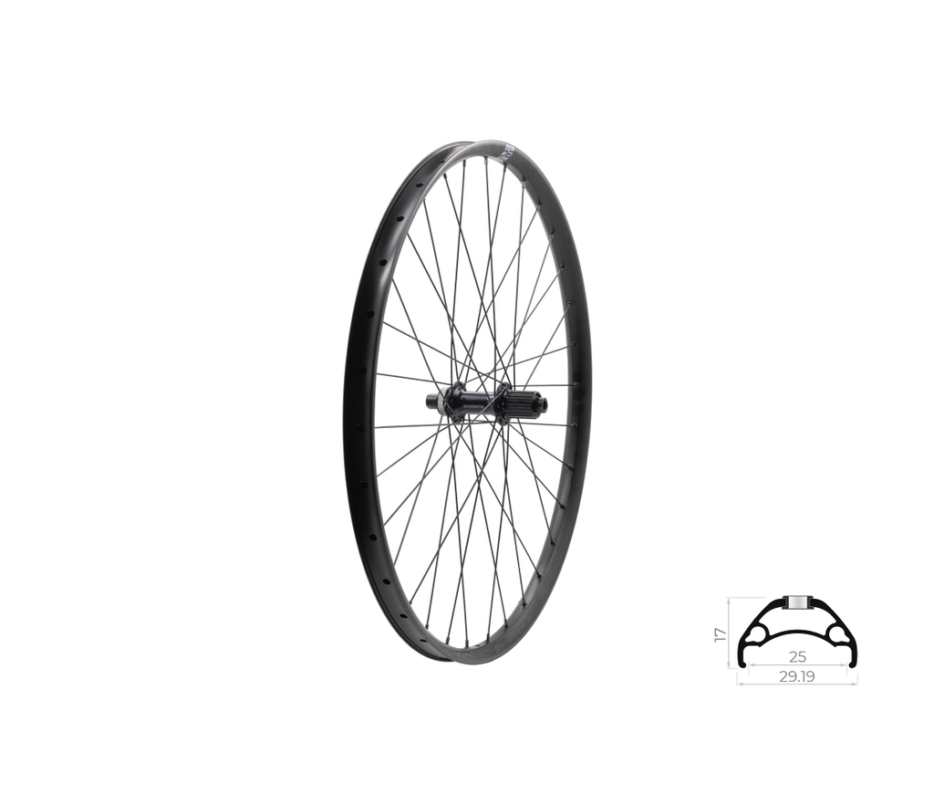 Zapletené kolo zadní KLS ASESINO 25 DSC R, 28/29, black