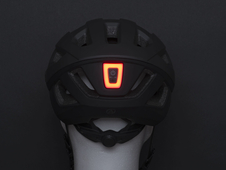 Přilba Author Vento InMold LED USB, stříbrná/bílá