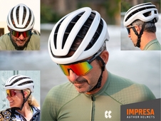 Přilba Author Impresa Inmold, stříbrná/bílá