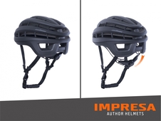 Přilba Author Impresa Inmold, stříbrná/bílá