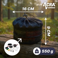 Camping set nádobí alluminium pro 1-2 osoby