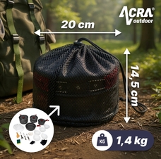 Camping set nádobí alluminium pro 3-4 osoby