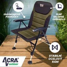 Campingová žídle Acra Outdoor Comfort Chair