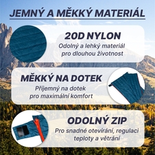 Spací pytel Dekker380, péřový dekový