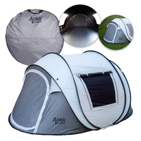 Outdoor ST31 samorozkládací stan pro 2-3 osoby/2seconds - stříbrný se zatmavením