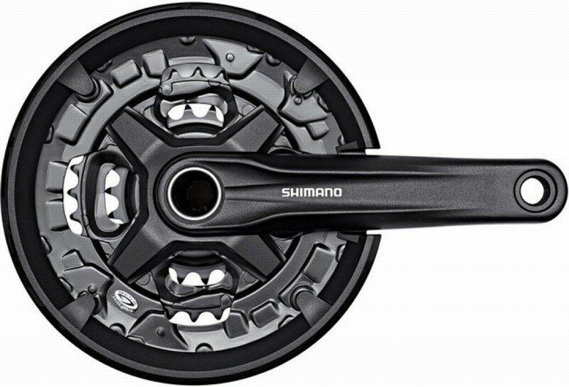 Kliky 3 SHIMANO FC-MT210-L, 175mm 40-30-22z, černé, s krytem, 9sp, s ložisky