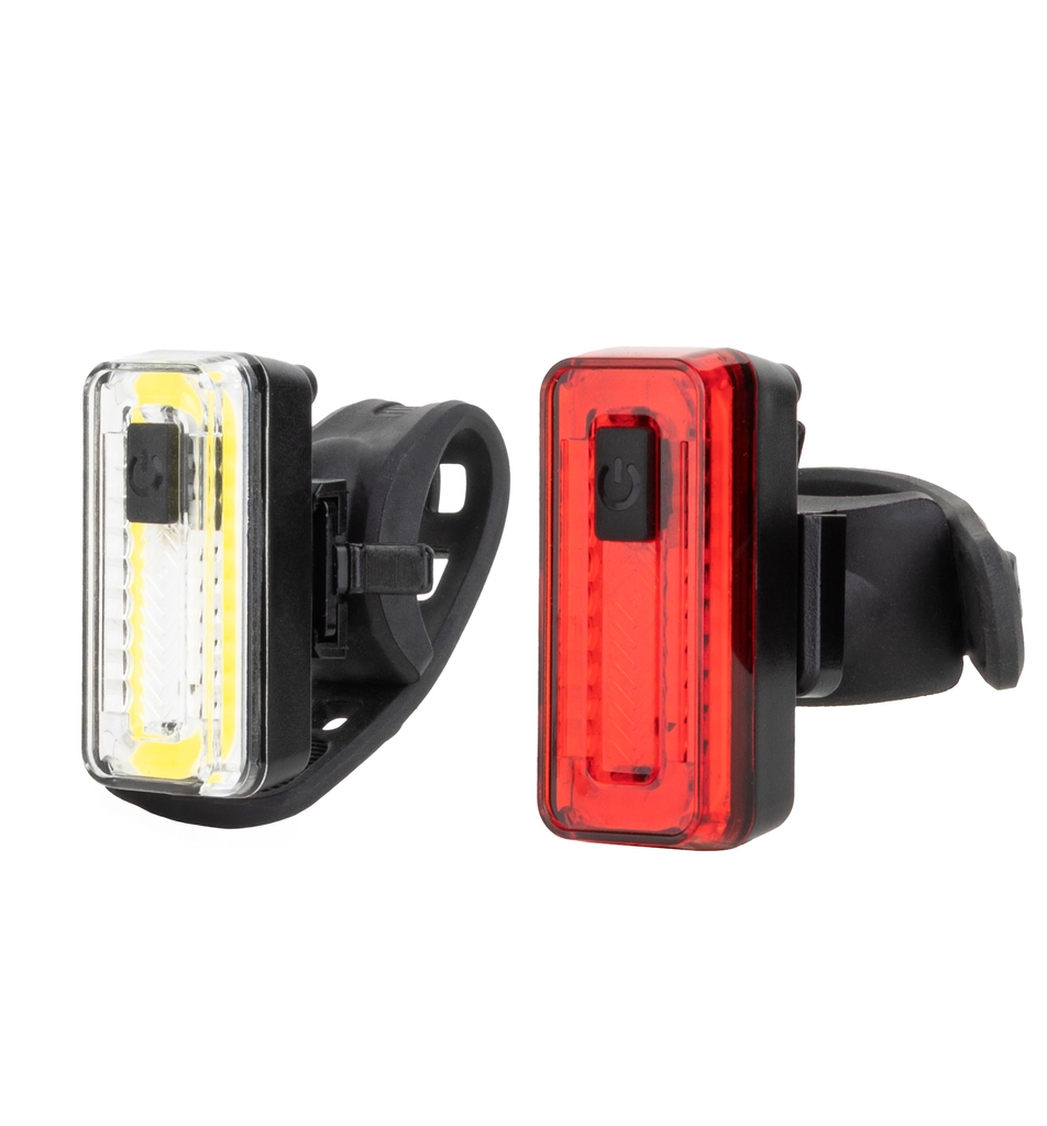 Blikačky sada FORCE DOUBLE přední bílá + zadní červená