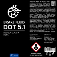 Olej-brzd. kapalina Force DOT-5.1 Brake Fluid 1l