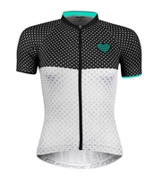 Dres Force POINTS dámský kr. rukáv, črn-bílo-tyrkys, vel. XS