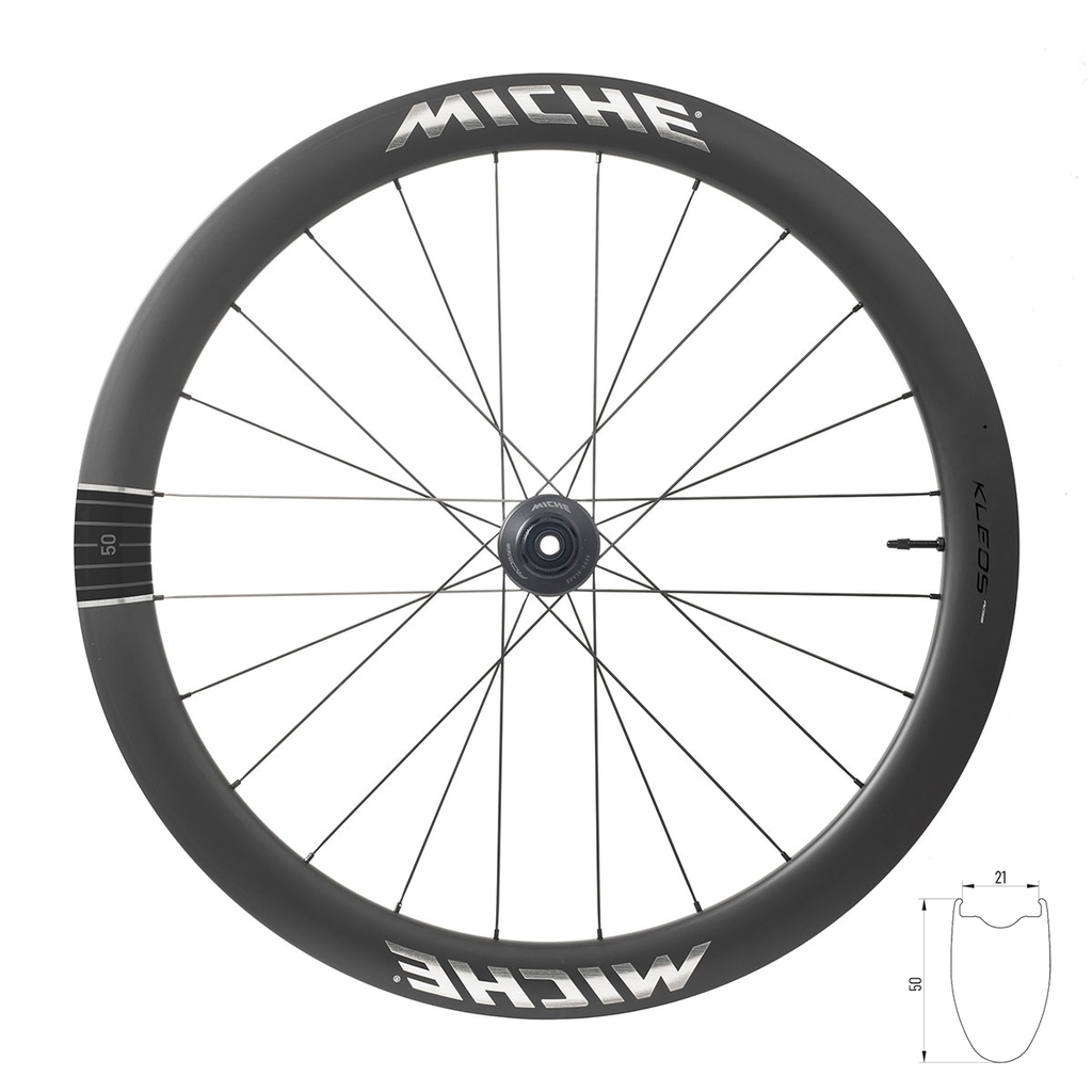 Zapletená kola MICHE KLEOS RD 50 DISC plášťová FDJ