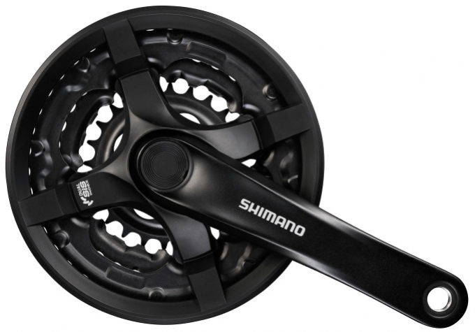 Kliky 3 Shimano TOURNEY TY501-6/7/8r. 170/42-34-24 černé kryt