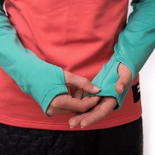 Mikina dámská SENSOR THERMO korálovo/sv. zeleno/tm. modrá