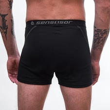 boxerky SENSOR DOUBLE FACE krátké černé