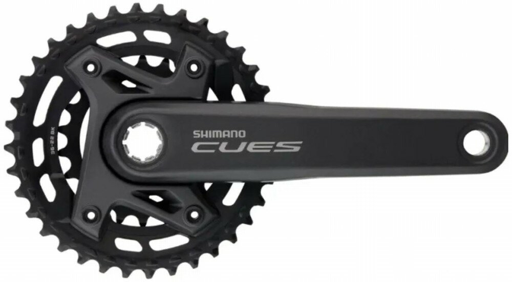 Kliky 2 SHIMANO Cues FC-U6000-2B, 175mm, 36-22z, černé, 11,10,9 speed