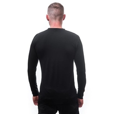 Triko dlouhé pánské SENSOR MERINO WOOL PT hory černé