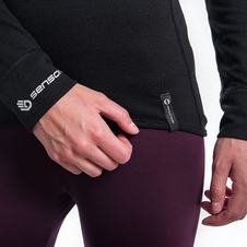 Triko dlouhé dámské SENSOR DOUBLE FACE černé