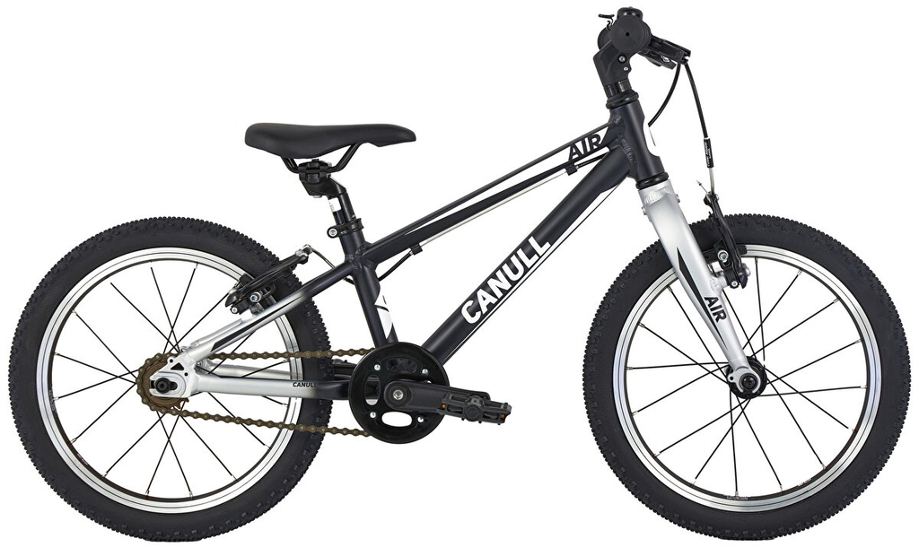 Dětské kolo CANULL 16 Air černá/stříbrná