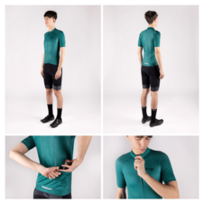 Dres Force PURE kr. rukáv petrolejový-2