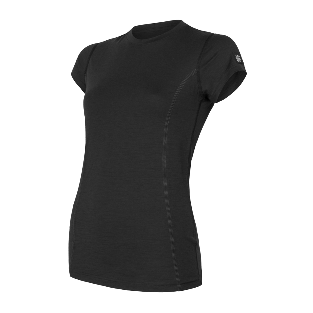 Dámské triko kr.rukáv SENSOR MERINO ACTIVE černá 
