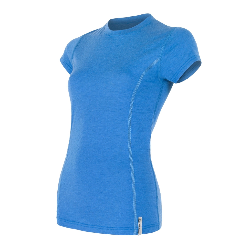 Dámské triko kr.rukáv SENSOR MERINO ACTIVE modrá 
