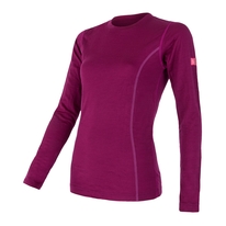 Dámské triko dl.rukáv SENSOR MERINO ACTIVE lilla 