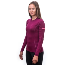 Dámské triko dl.rukáv SENSOR MERINO ACTIVE lilla 