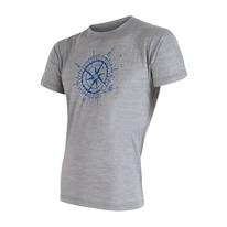 Pánské triko kr.rukáv SENSOR MERINO ACTIVE COMPASS šedá 