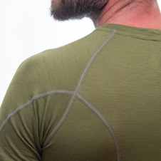 Pánské triko kr.rukáv SENSOR MERINO ACTIVE safari green 