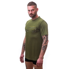 Pánské triko kr.rukáv SENSOR MERINO ACTIVE TRACK safari green 