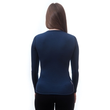 Dámské triko dl.rukáv SENSOR MERINO DF deep blue 