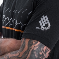 Pánské triko kr.rukáv SENSOR MERINO AIR RJ černá 