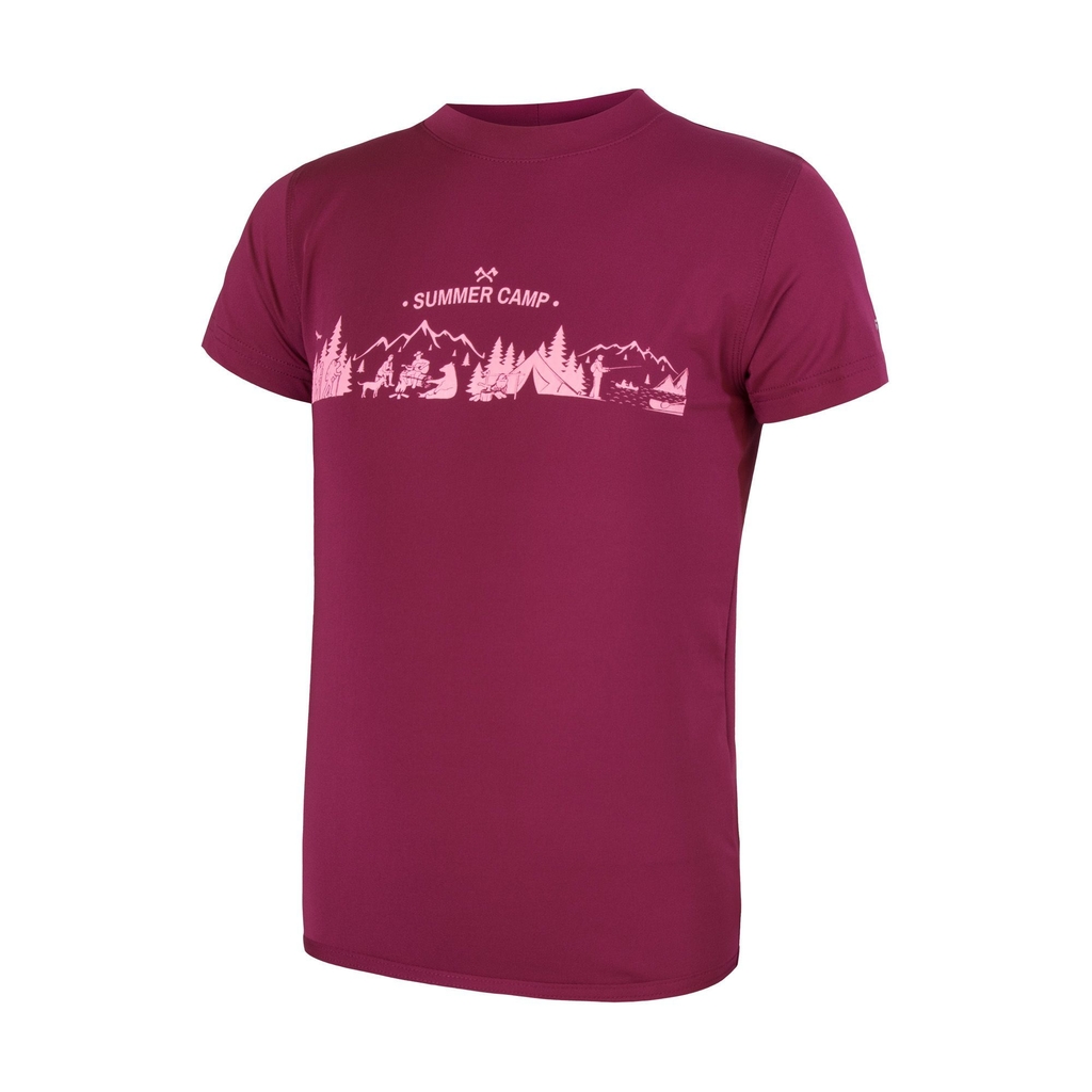 Dětské UV triko kr.rukáv SENSOR COOLMAX FRESH PT CAMP lilla 