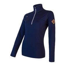 Dámská mikina krátký zip SENSOR MERINO UPPER deep blue 