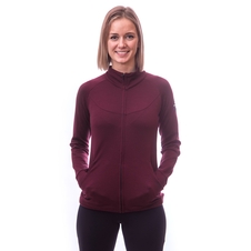 Dámská mikina celozip SENSOR MERINO UPPER port red 