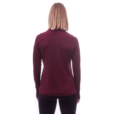 Dámská mikina celozip SENSOR MERINO UPPER port red 