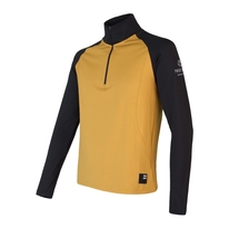 Pánská mikina zip SENSOR COOLMAX THERMO mustard/černá 