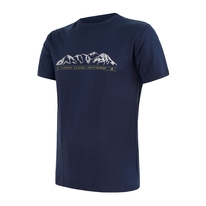 Pánské triko kr.rukáv SENSOR MERINO ACTIVE MOUNTAINS deep blue 