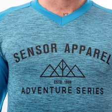 Pánský dres volný dl. rukáv SENSOR CYKLO CHARGER modrá 