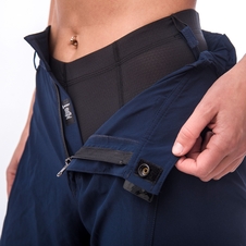 Dámské kalhoty s cyklovložkou krátké volné SENSOR HELIUM deep blue 