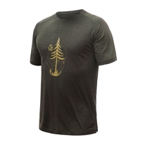 Pánské triko kr.rukáv SENSOR MERINO AIR EARTH olive green 