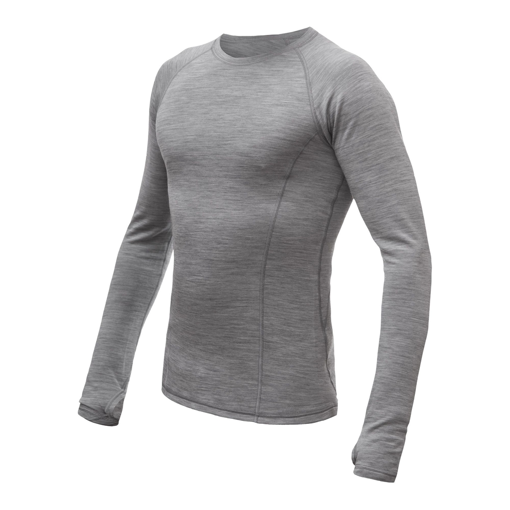 Pánské triko dl.rukáv SENSOR MERINO BOLD cool gray 