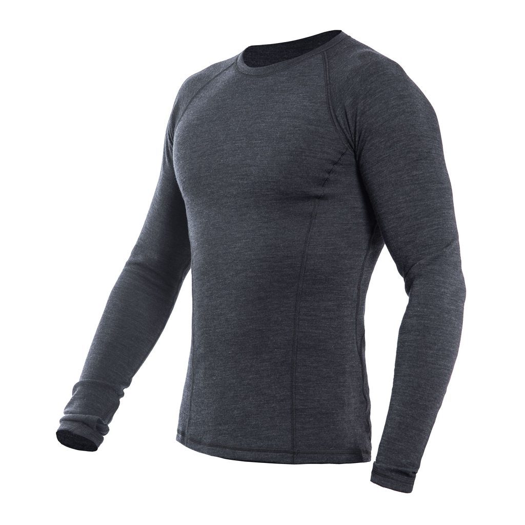Pánské triko dl.rukáv SENSOR MERINO BOLD anthracite gray 