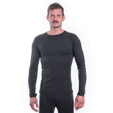 Pánské triko dl.rukáv SENSOR MERINO BOLD anthracite gray 