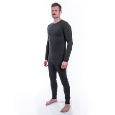 Pánské triko dl.rukáv SENSOR MERINO BOLD anthracite gray 