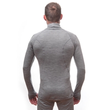 Pánské triko dl.rukáv roll neck SENSOR MERINO BOLD cool gray 