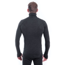 Pánské triko dl.rukáv roll neck SENSOR MERINO BOLD anthracite gray 