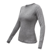 Dámské triko dl.rukáv SENSOR MERINO BOLD cool gray 